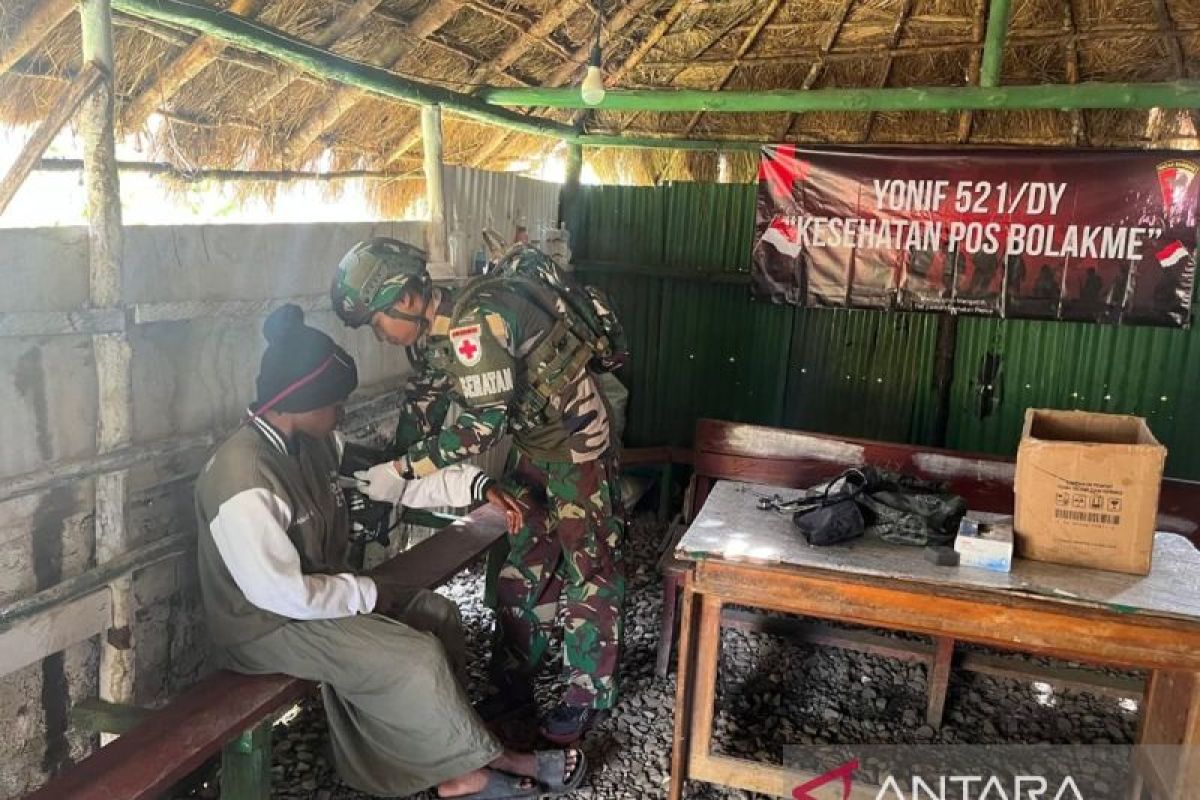 Satgas TNI Yonif 521/DY sukseskan pelayanan program CKG di Jayawijaya