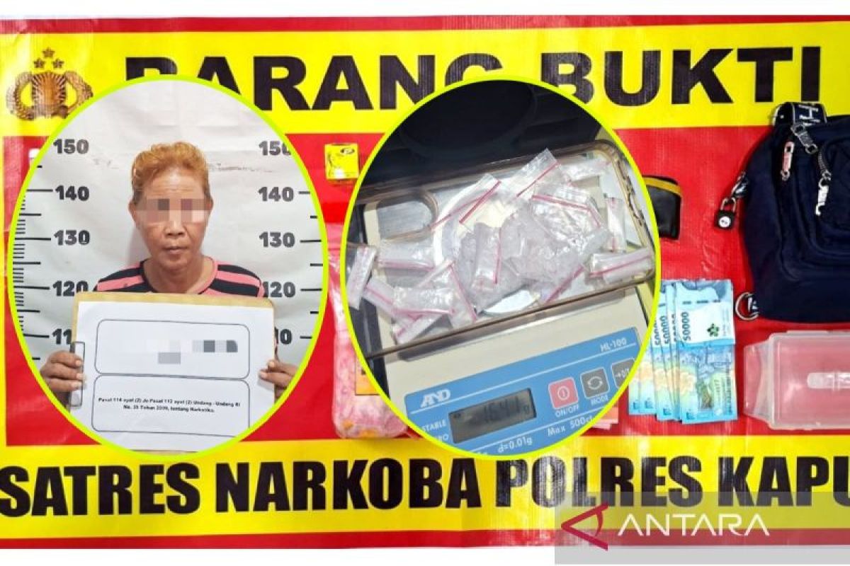 Jeratan narkoba di Kapuas belum usai, polisi kembali tangkap IRT simpan 25 paket sabu
