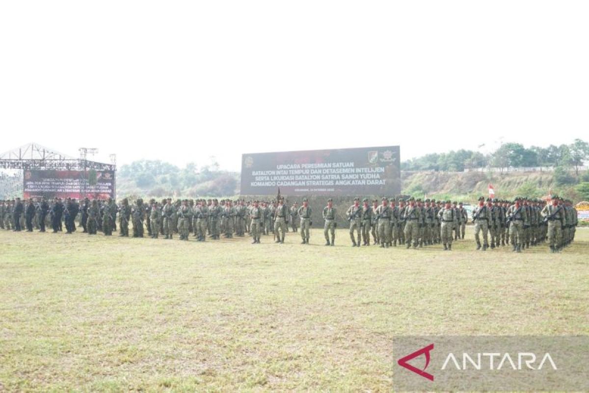Pangkostrad resmikan pembentukan Satuan Yontaipur di Kabupaten Bekasi
