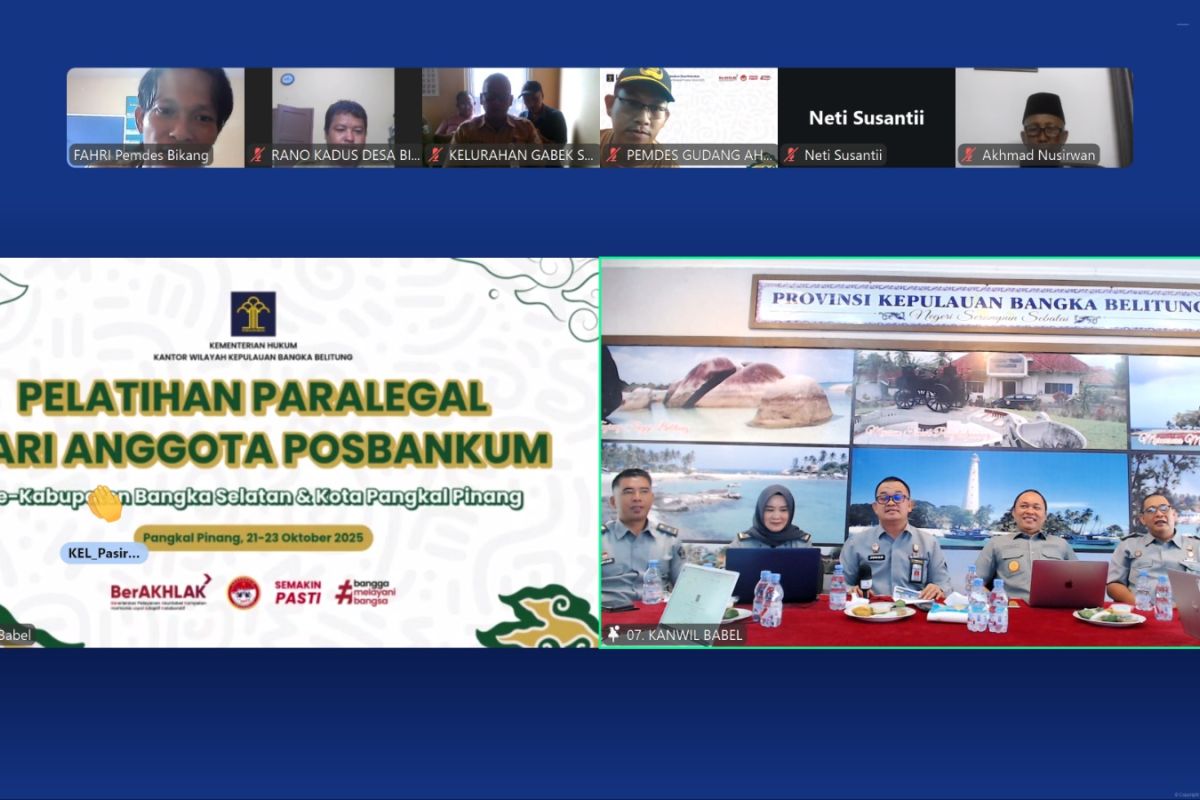 Kanwil Kemenkum Babel latih Posbakum se-Bangka Selatan dan Pangkalpinang