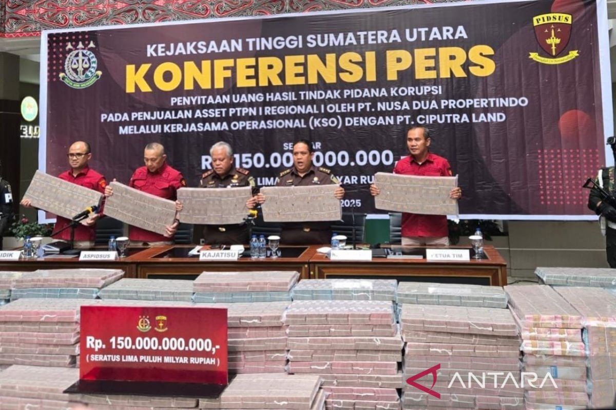 Kejati Sumut sita Rp150 miliar dari korupsi penjualan aset PTPN I
