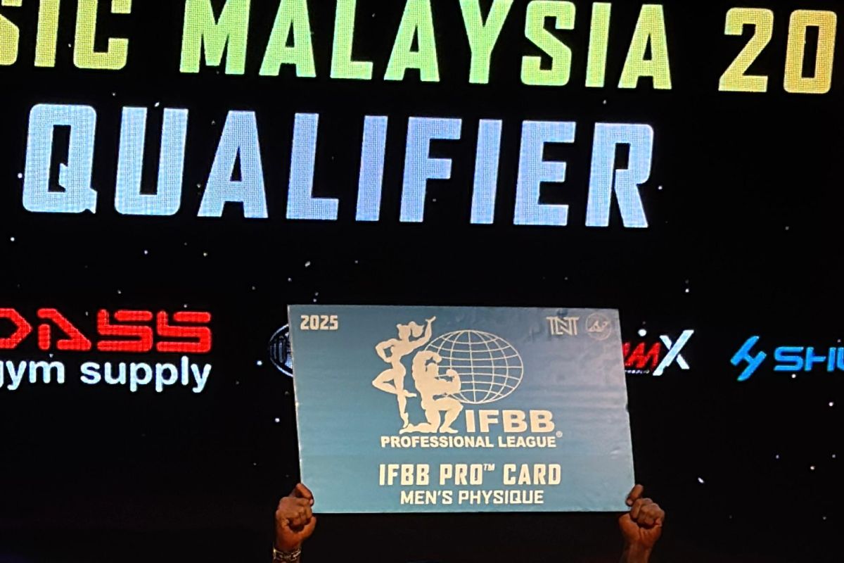 Atlet binaraga asal Ternate raih IFBB Pro Card di Malaysia