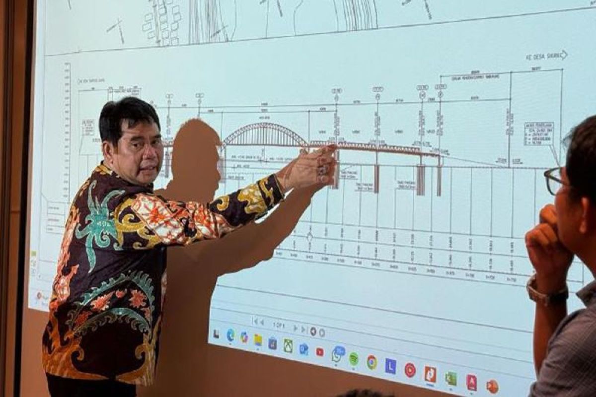 Bupati Barito Utara review pembangunan Jembatan Sikan dan Lemo