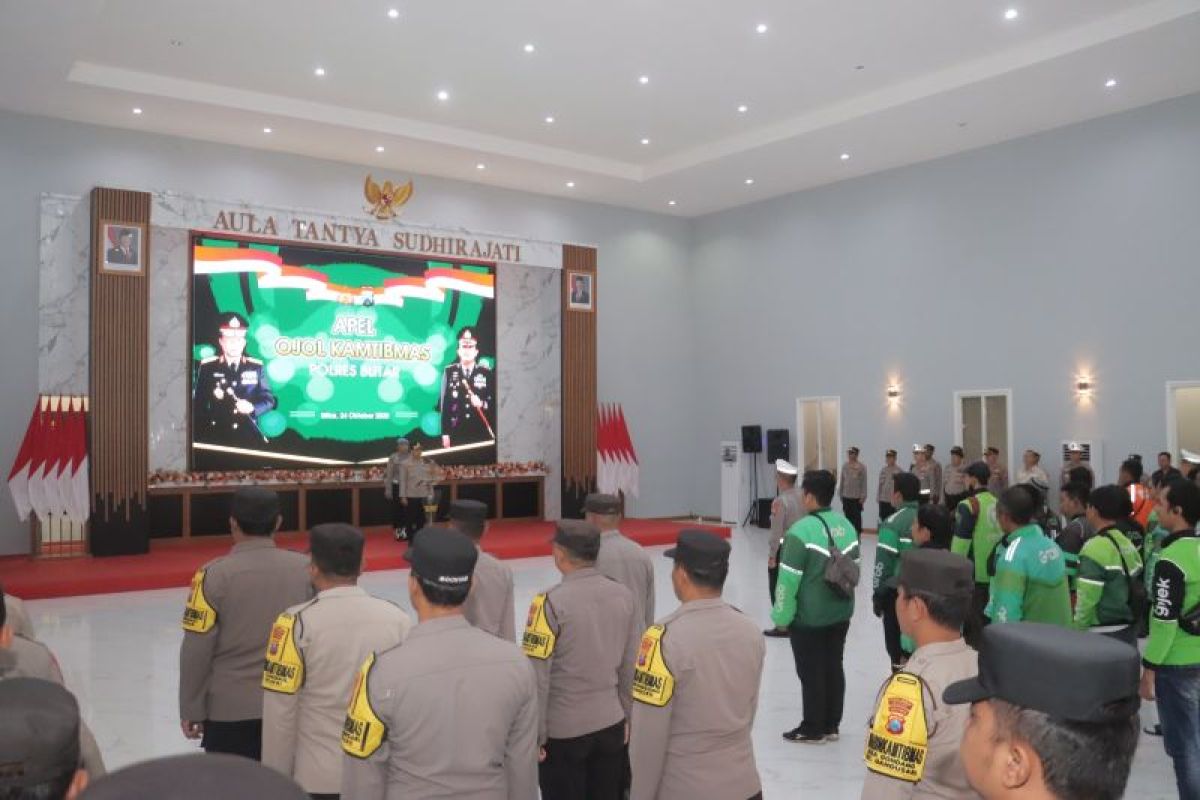 Polres Blitar gandeng komunitas ojek daring untuk jaga kamtibmas