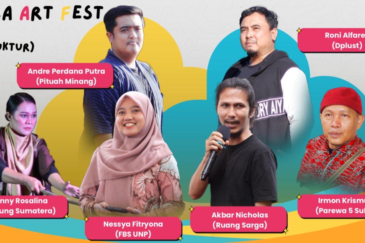 Enam seniman menjadi instruktur dampingi peserta lokakarya Skola Art Fest di Padang