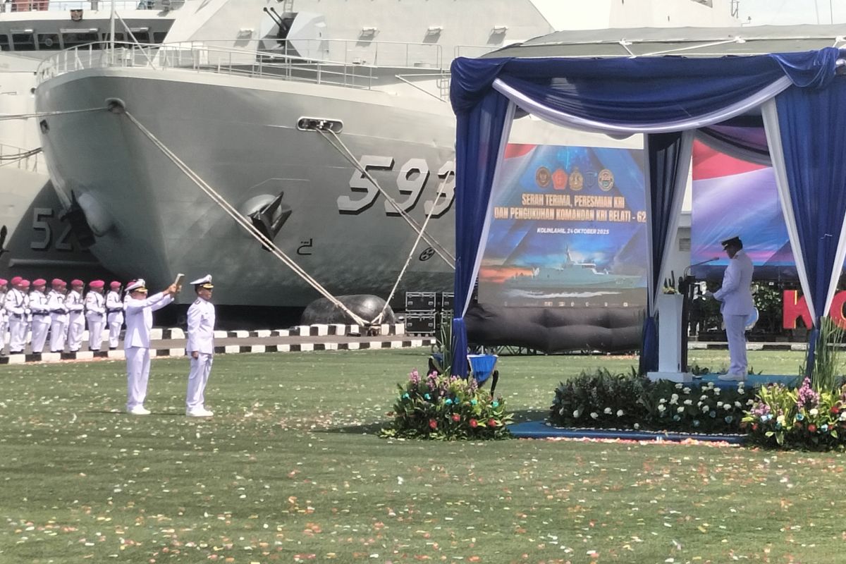 KSAL lantik Letkol Tigor Antoni jadi Komandan KRI Belati-622