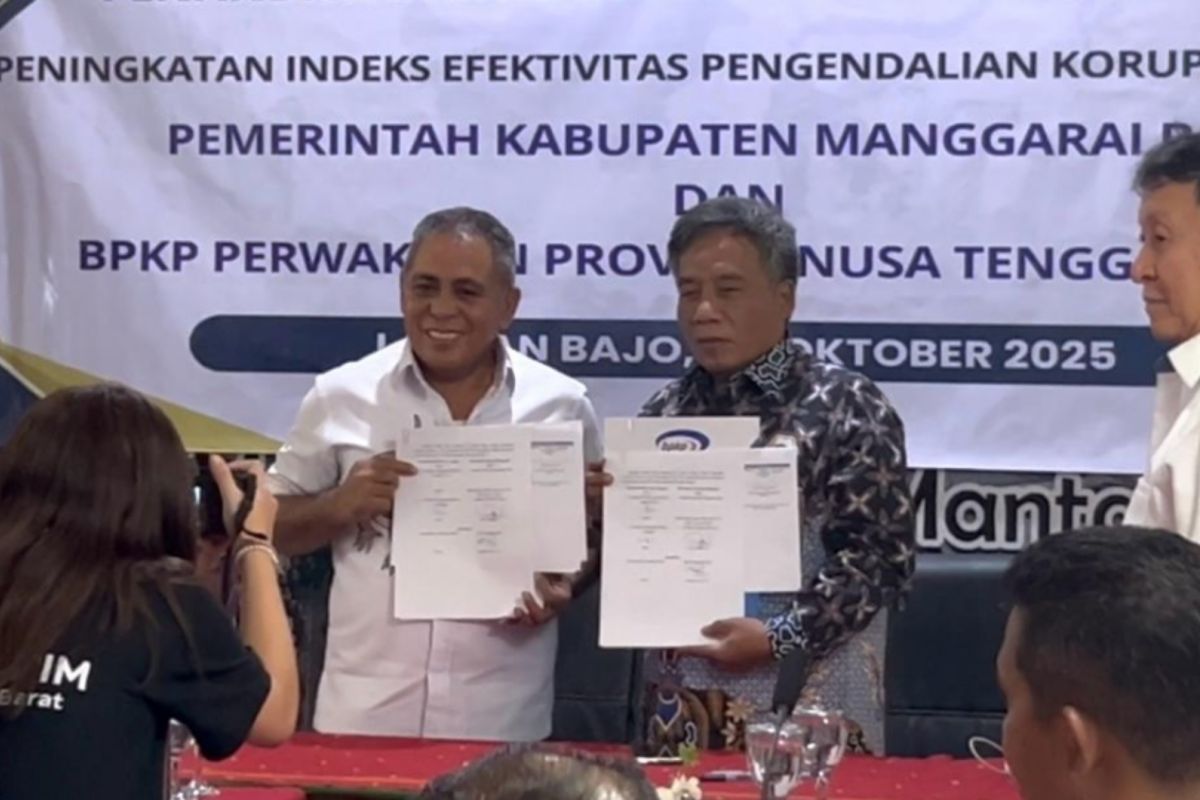 Pemkab Mabar dan BPKP NTT teken rencana aksi kolaborasi tingkatkan IEPK