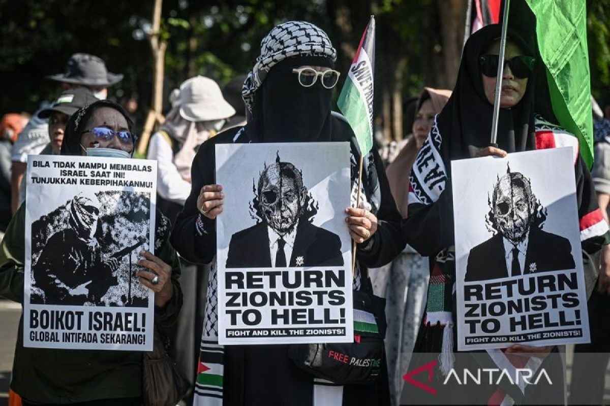 Aksi Harapan Palestina di Kedubes AS menyasar generasi Z agar bersuara