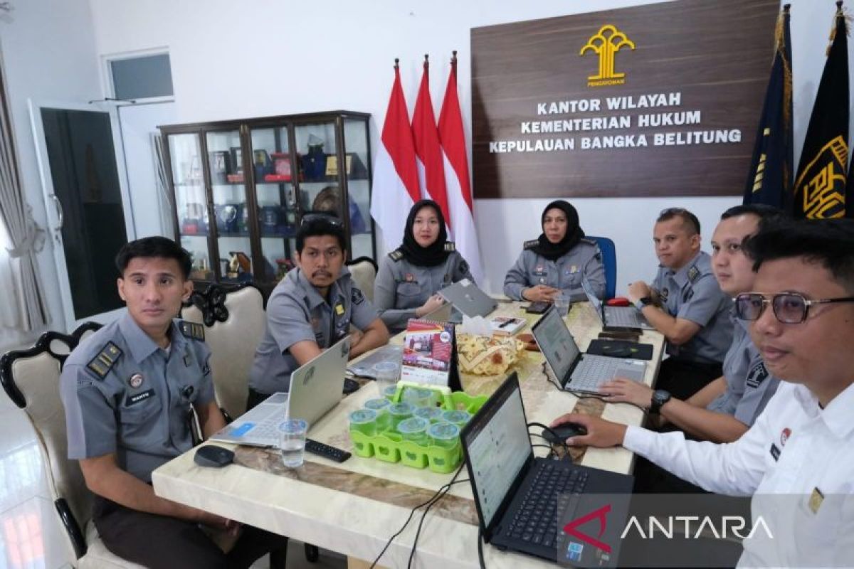 Kanwil Kemenkum Babel ikuti sosialisasi survei kepuasan layanan kesekretariatan semester II 2025