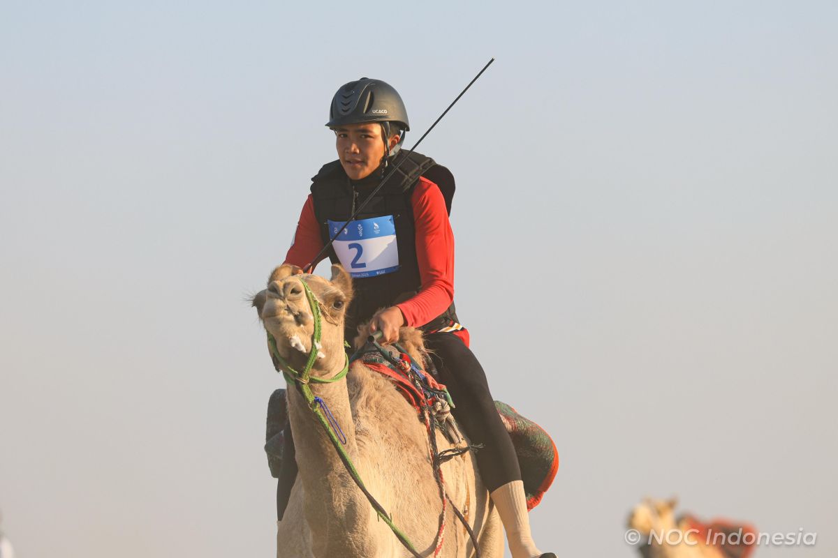 Indonesia debuts in camel racing at Asian Youth Games