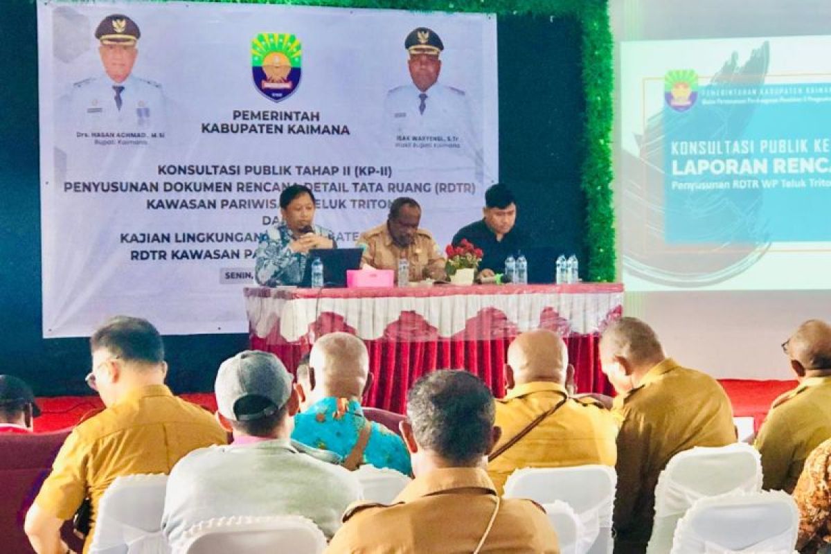 Bappeda Kaimana rampungkan dokumen RDTR kawasan pariwisata Teluk Triton