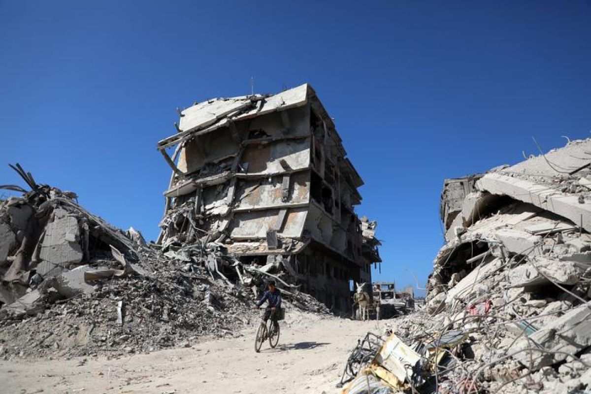 Menilik kondisi Jalur Gaza yang dipenuhi bangunan runtuh