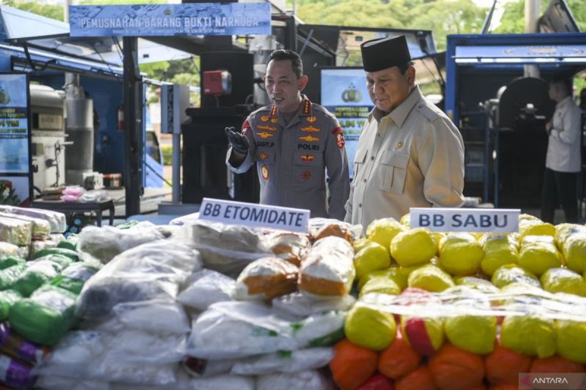 Prabowo nyatakan perang terhadap narkoba