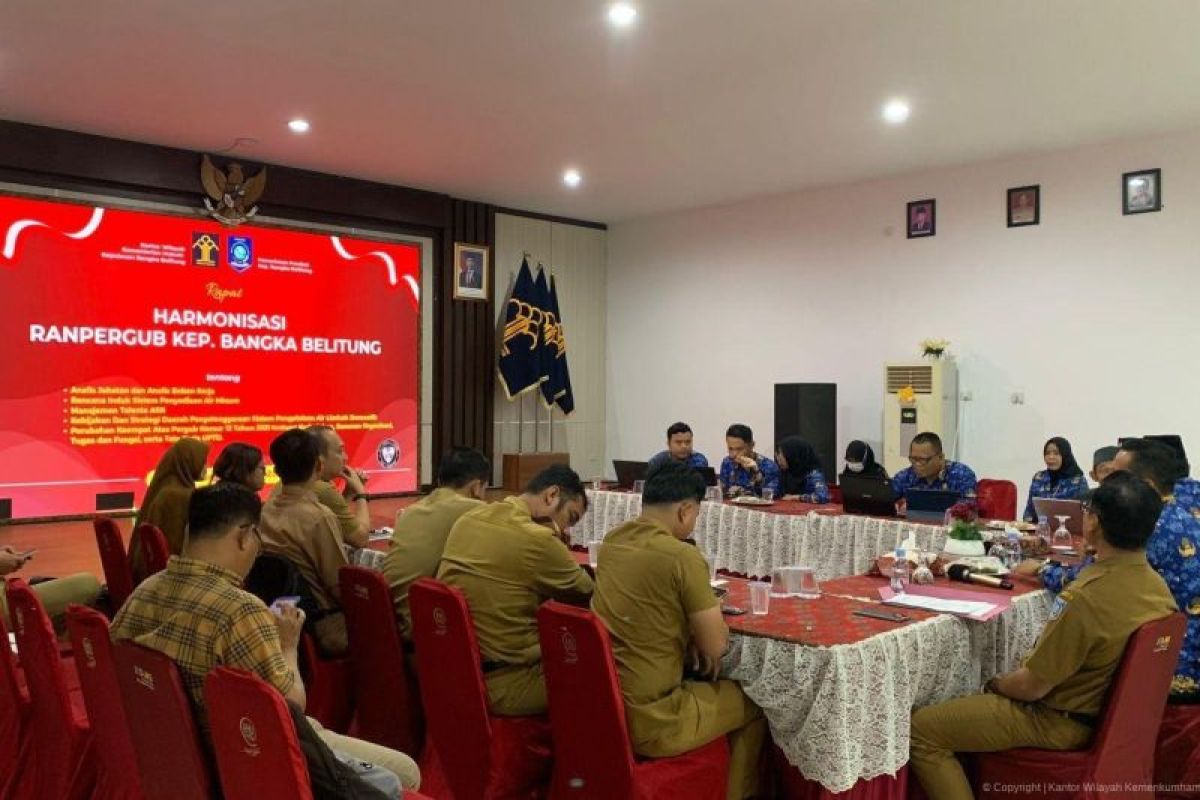 Kemenkum harmonisasikan lima Rapergub Babel