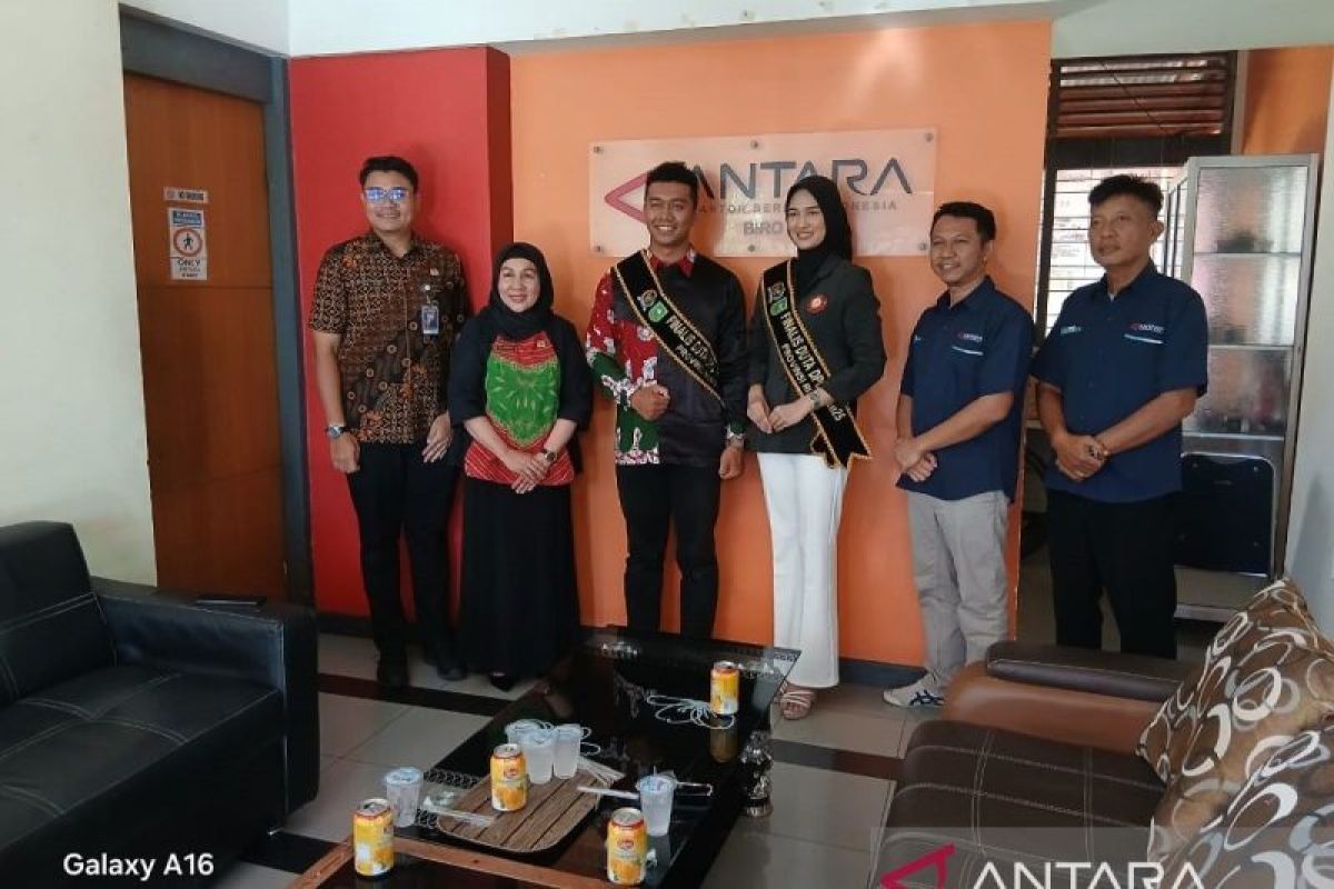 Finalis Duta DPD RI Provinsi Riau kunjungi LKBN Antara Riau