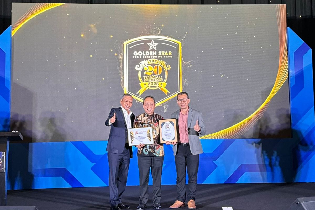 BRI Insurance kantongi tiga penghargaan Top 20 Financial Institutions