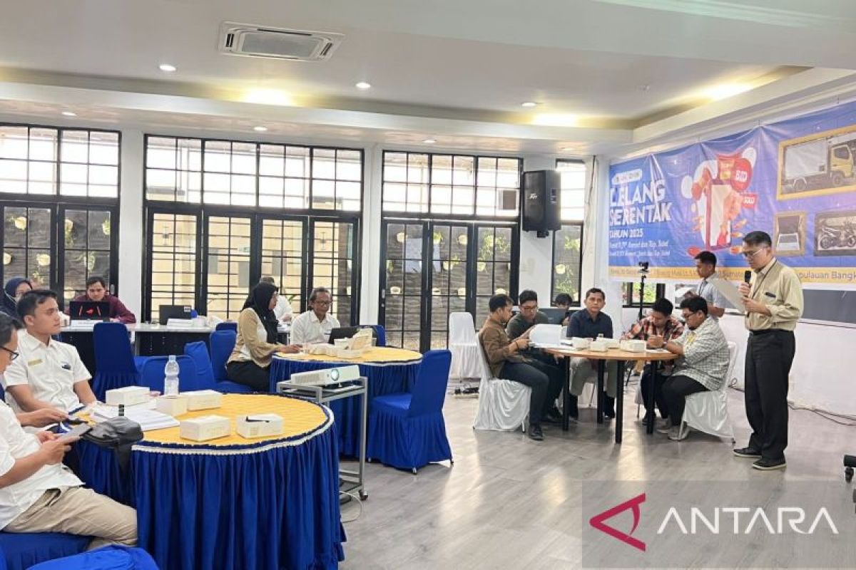 DJP Sumsel dan Kepulauan Bangka Belitung lelang barang sitaan