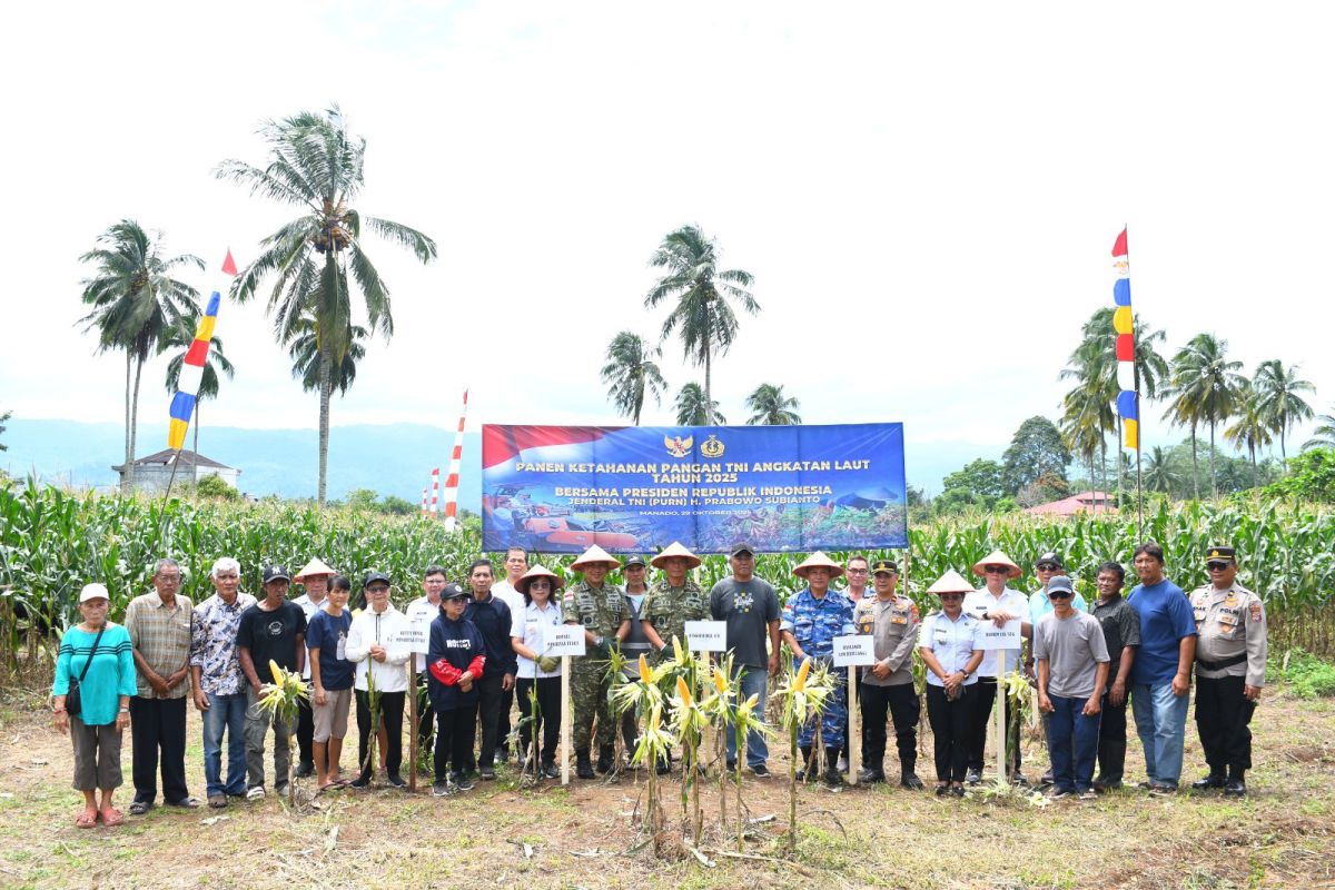 Kodaeral VIII panen delapan ton jagung di Tumaluntung, dukung ketahanan pangan