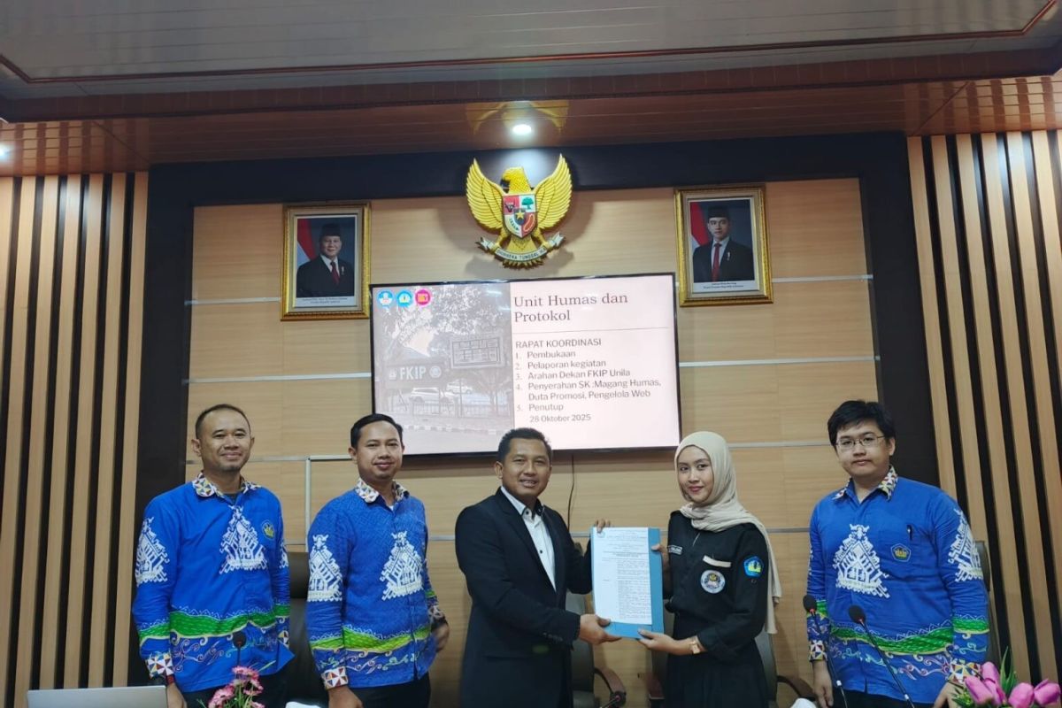 Unit Humas bersama Protokol FKIP Unila gelar pelaporan dan evaluasi kegiatan 2025