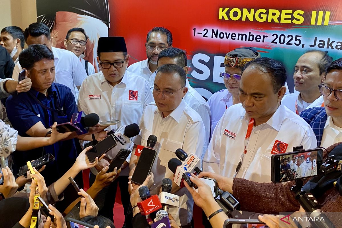 Dasco sebut belum dengar rencana relawan Projo gabung Gerindra