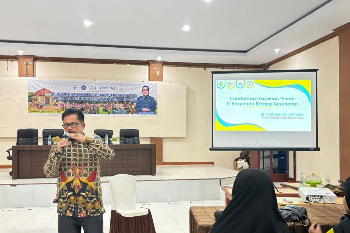 Dinkes Sulbar tingkatkan kapasitas kader posyandu