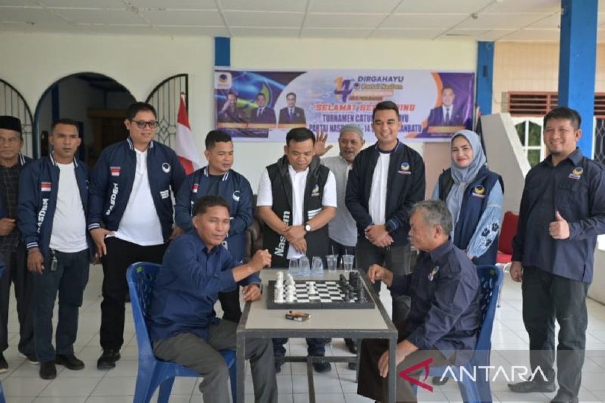 DPD Partai NasDem Labuhanbatu gelar turnamen Catur sambut HUT ke-14