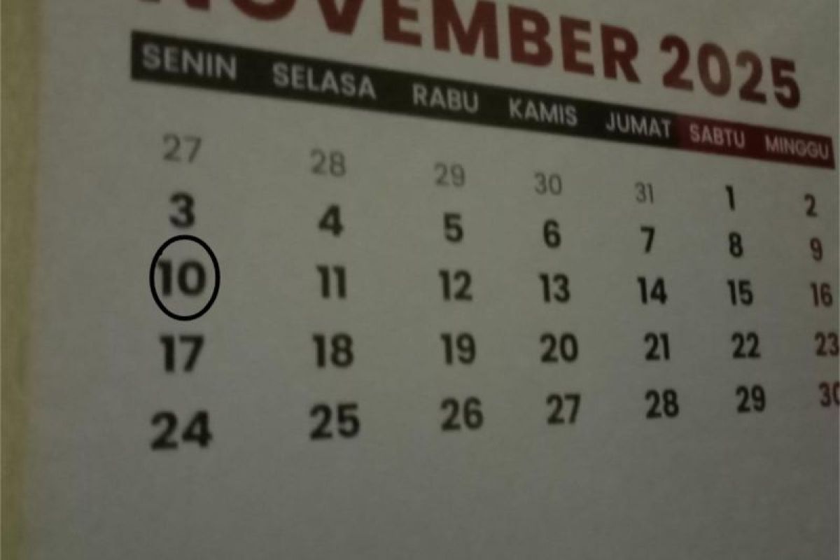Bulan November tanpa hari libur nasional, tapi ada sejumlah momen peringatan