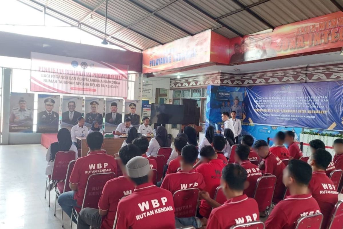 Rutan Kendari gandeng BNNP Sultra rehab warga binaan narkotika