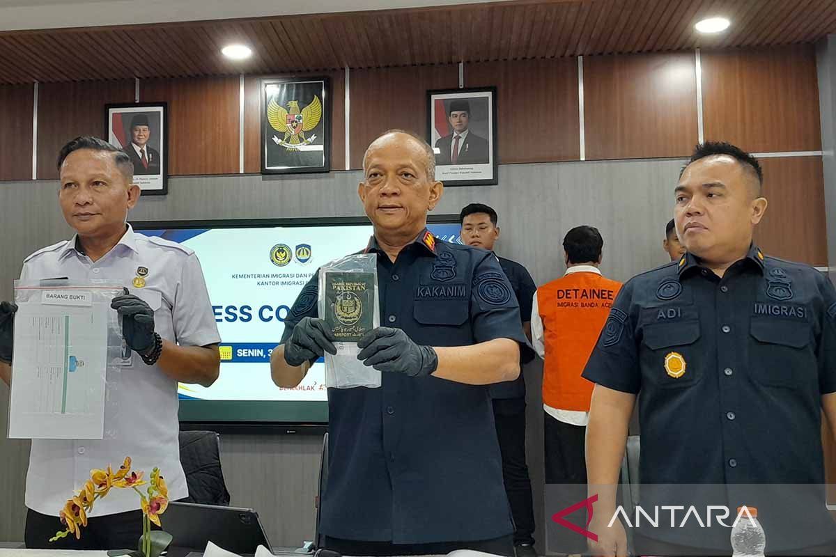 Imigrasi Banda Aceh tahan WNA Pakistan diduga langgar izin tinggal