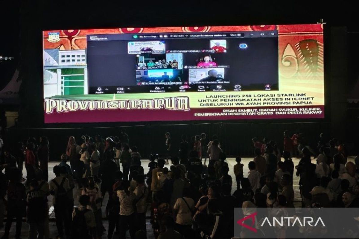 Diskominfo Papua: Sebanyak 300 titik internet Starlink telah aktif di 3T