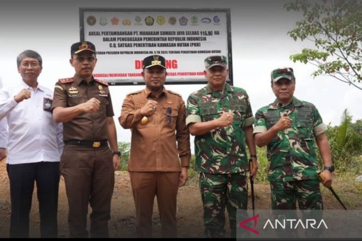 Satgas PKH amankan lahan tambang ilegal di Kutai Kartanegara