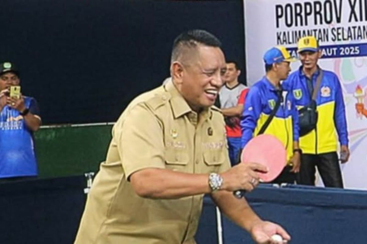 Wabup Tala buka tenis meja Porprov XII Kalsel 2025