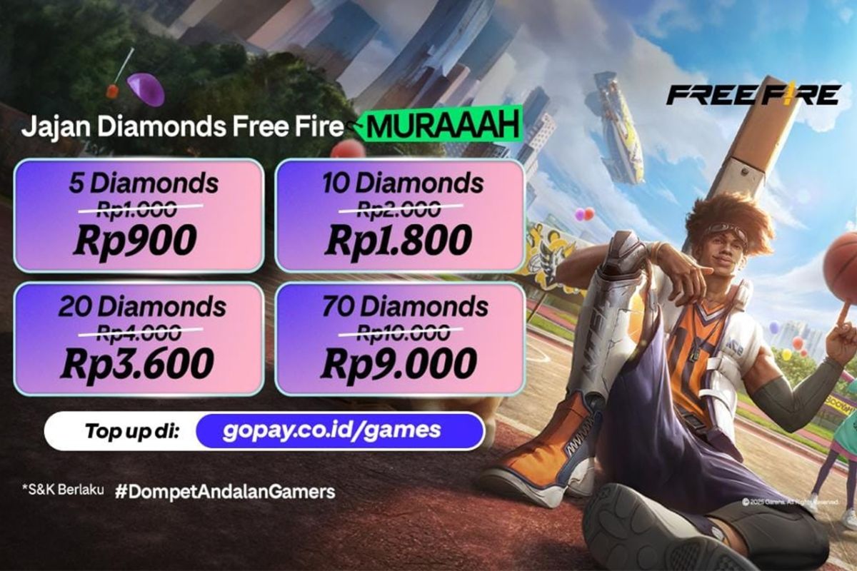 Top Up Diamond Free Fire Melalui GoPay Games Jadi Solusi Saat Event Besar