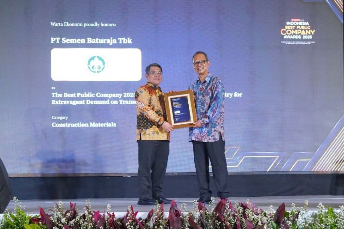 Fundamental kuat dan transaksi meningkat, Semen Baturaja dinobatkan sebagai The Best Public Company 2025