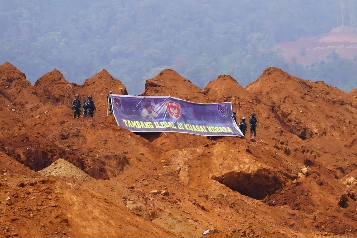 Satgas PKH kuasai kembali lahan tambang ilegal di Morowali