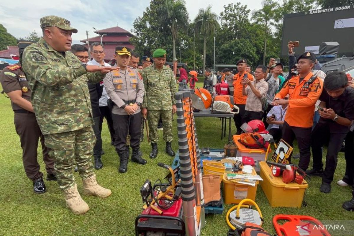 Ribuan personel disiagakan hadapi potensi bencana di Bogor