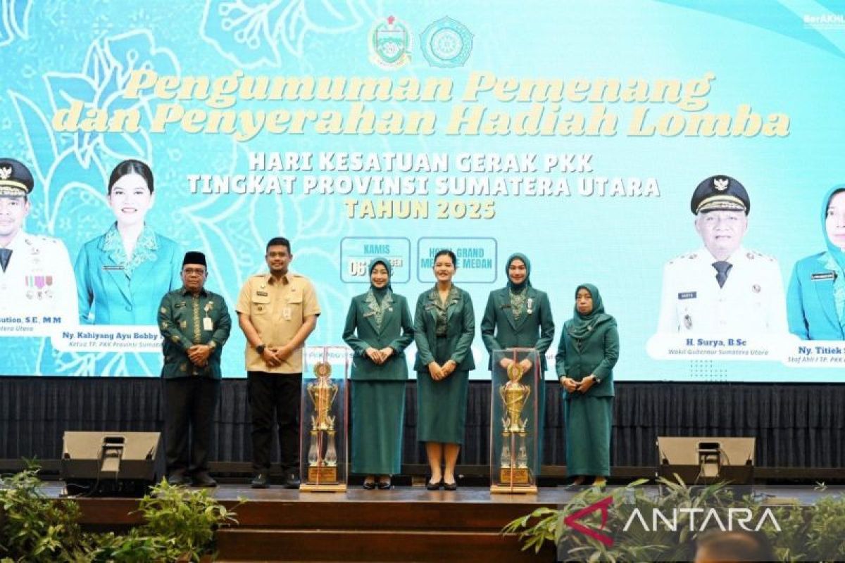 Gubernur Sumut: PKK perkuat pola asuh anak guna Indonesia Emas 2045