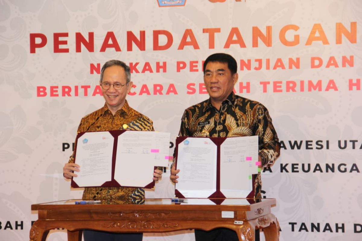 Pemprov hibahkan tanah dan bangunan untuk OJK Sulut