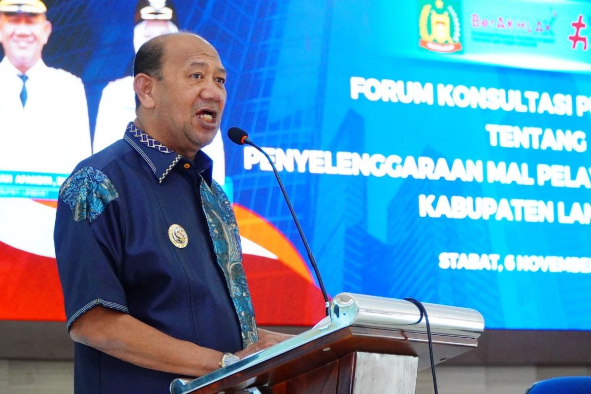 Bupati Langkat sampaikan ada 100 jenis layanan di Mall Pelayanan Publik