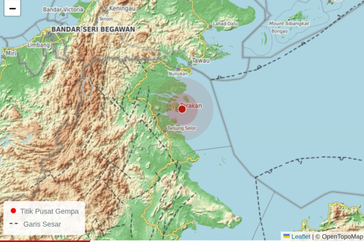 Gempa bumi dangkal guncang Tarakan
