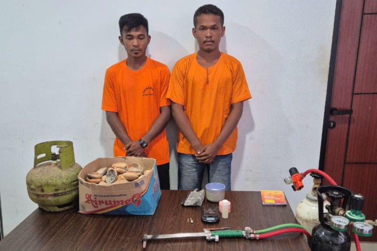 Dua penambang emas ilegal di Kuansing diciduk Polda Riau