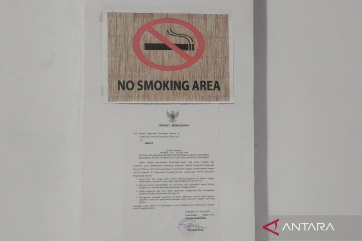Mukomuko tingkatkan kesadaran ASN tidak merokok di ruang kerja