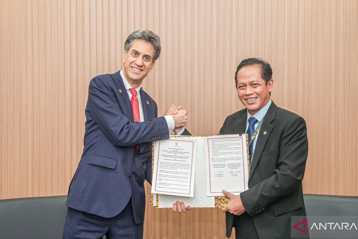 Indonesia MoU dengan Inggris kembangkan mitigasi perubahan iklim