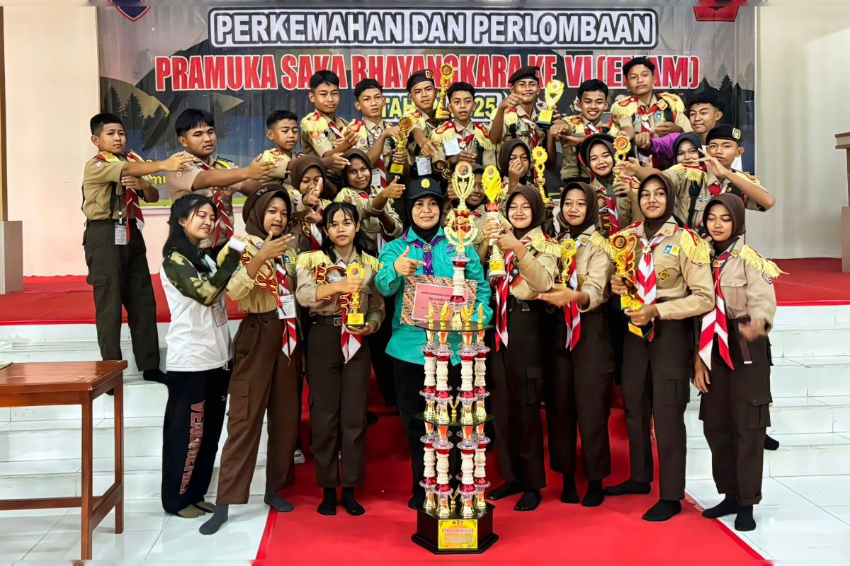 SMPN 2 Bulik juara umum Pramuka Saka Bhayangkara