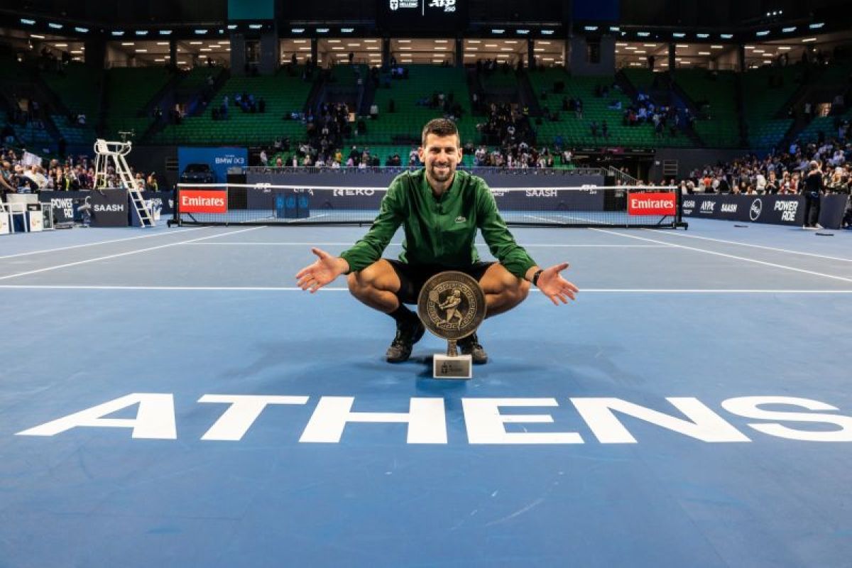 Djokovic raih gelar ke-101 di Athena setelah tiga jam melawan Musetti