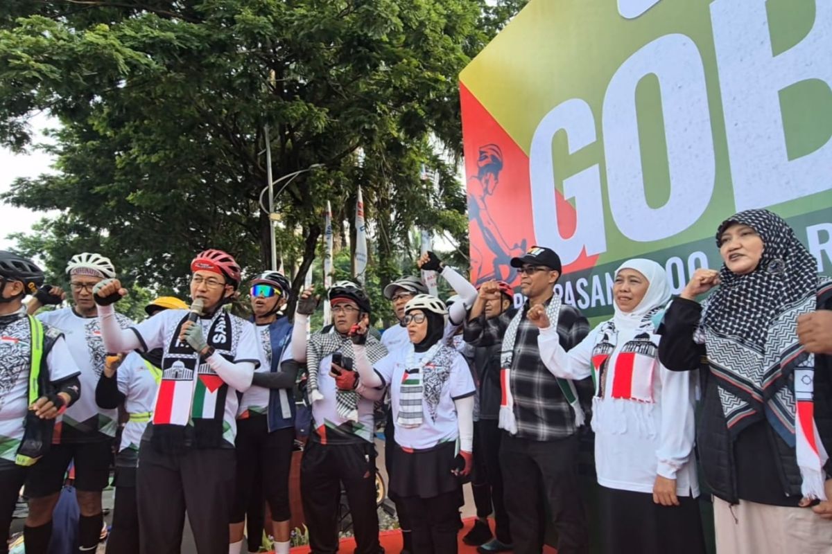 Solidaritas Palestina, 16 pesepeda tempuh 1.000 kilometer dari Surabaya ke Jakarta