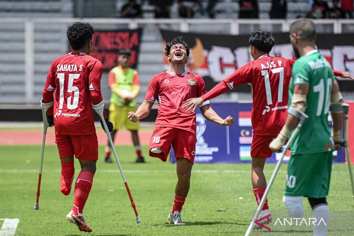Timnas Sepak Bola Amputasi Indonesia bungkam Suriah dengan lima gol tanpa balas