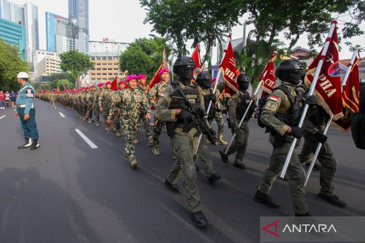 Napak tilas menyambut HUT Ke-80 Korps Marinir di Surabaya