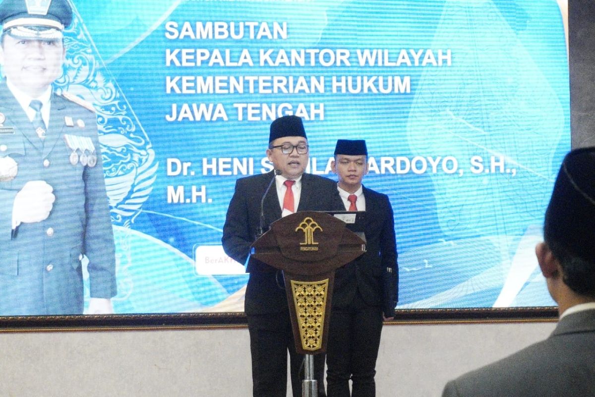 Kemenkum Jateng Ingatkan peran strategis pembinaan dan pengawasan notaris