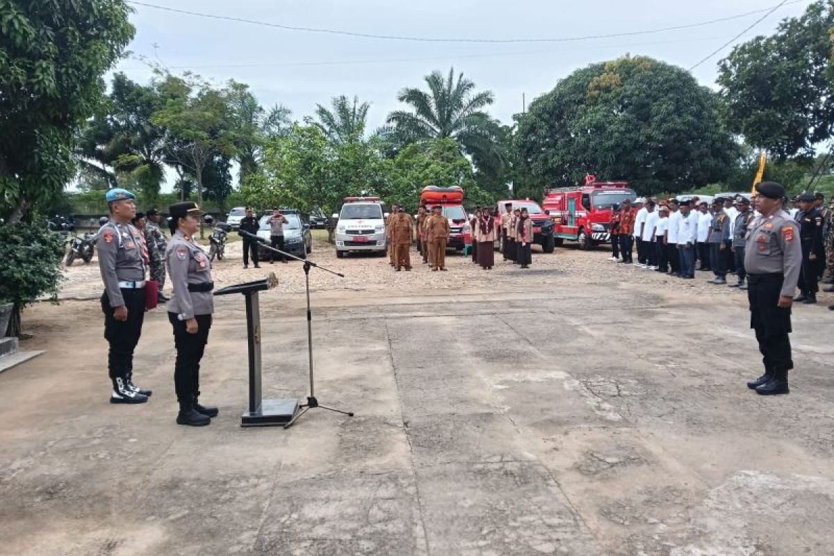 Polsek Way Bungur Polres Lamtim gelar Apel Tanggap Bencana